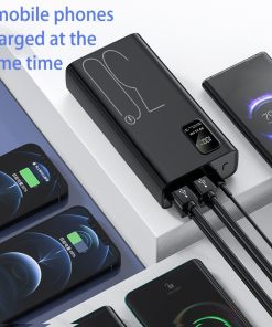 30000mAh PD 22.5W Power Bank Portable Charger with 4 USB Output Ports