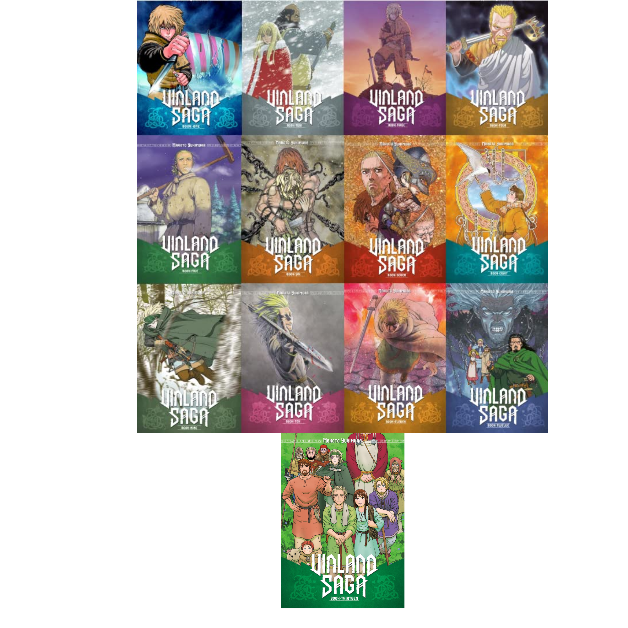 Vinland Saga Manga Set, Volumes 1-13