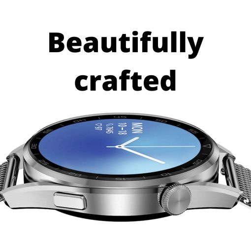 Unisex Smart Watch for Android / iOS Phones, QI Wireless Charging