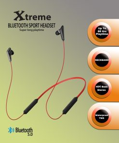 Bluetooth 5.0 With Xtreme 68 Hours Playtime IPX5 Sport Neckband Earphones