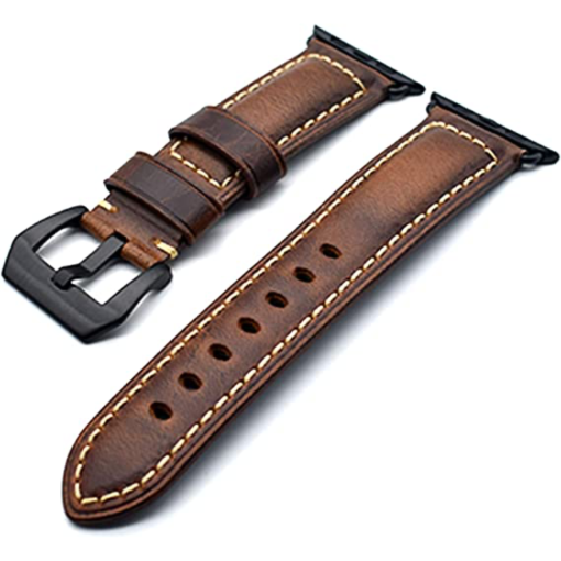 Unisex Leather Watch Band/Strap For Apple Watch Series 7, 6.5 4 3 2 1