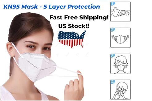 Protective Adult Face Mask 5PCS Per Pack