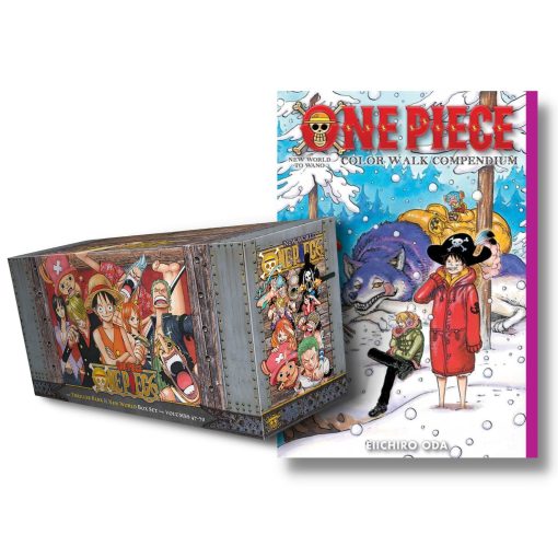 One Piece Box Set 3 With Color Walk Compendium 3-New World to Wano