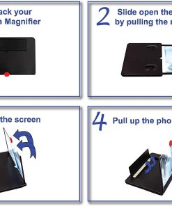 Screen Magnifier for Cell Phone - Enlarges The Screen 2-3 Times - Compatible with All Smartphones