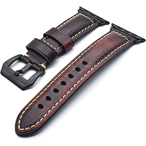 Unisex Leather Watch Band/Strap For Apple Watch Series 7, 6.5 4 3 2 1