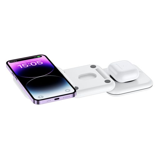 3-in-1 Foldable Wireless Powerbank Charger for iPhones, Apple Watches, and AirPods