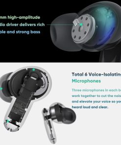 WYZE Earbuds Pro 40 dB Active Noise Cancelling Bluetooth Earbuds w/6 Mics