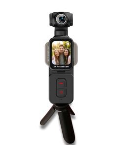 Pocket Action 5K Camera with Auto‑Rotating Lens